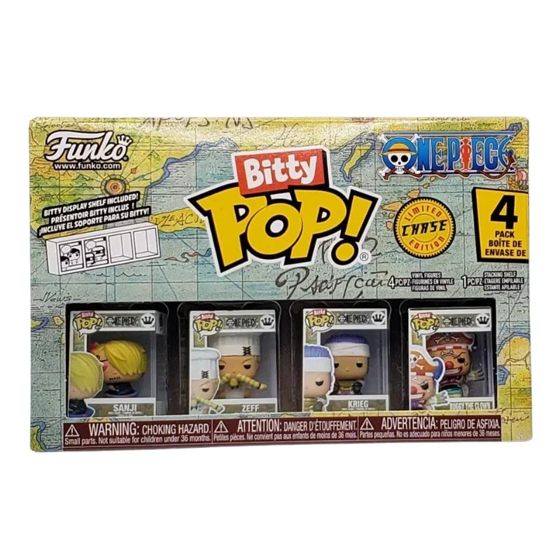 Funko Bitty Pop! One Piece: Sanji 4-Pack (con Mystery Figure Buggy The Clown - Hyper Rare)