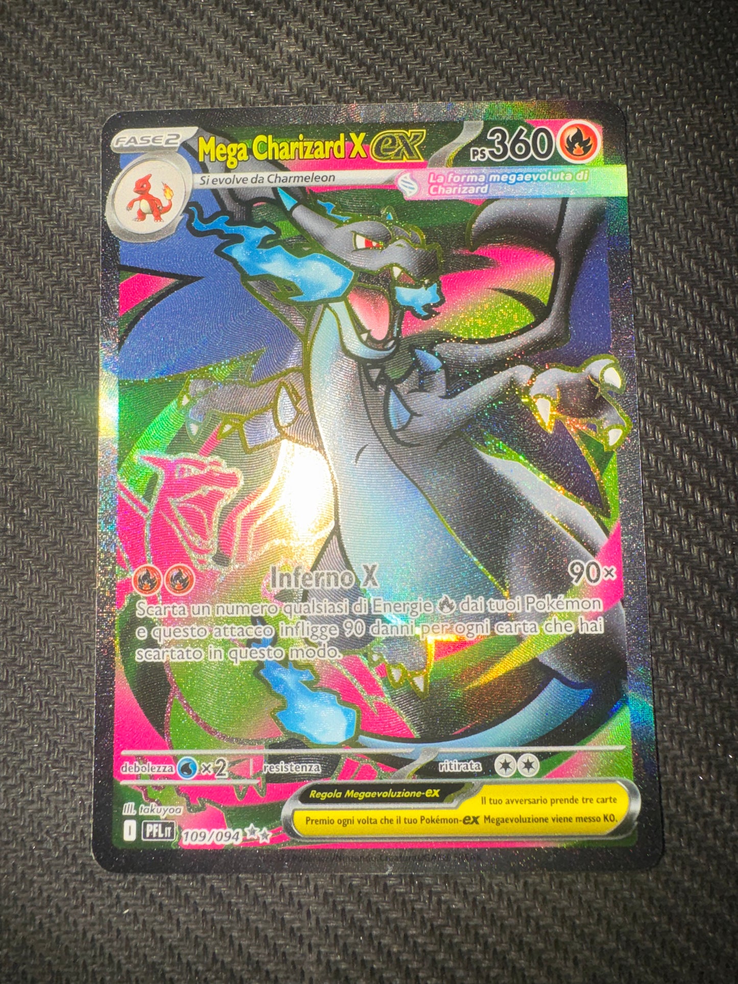 Pokémon TCG - Mega Charizard X ex 109/094 SIR (Special Illustration Rare) - Fuoco Perfetto [ITA]