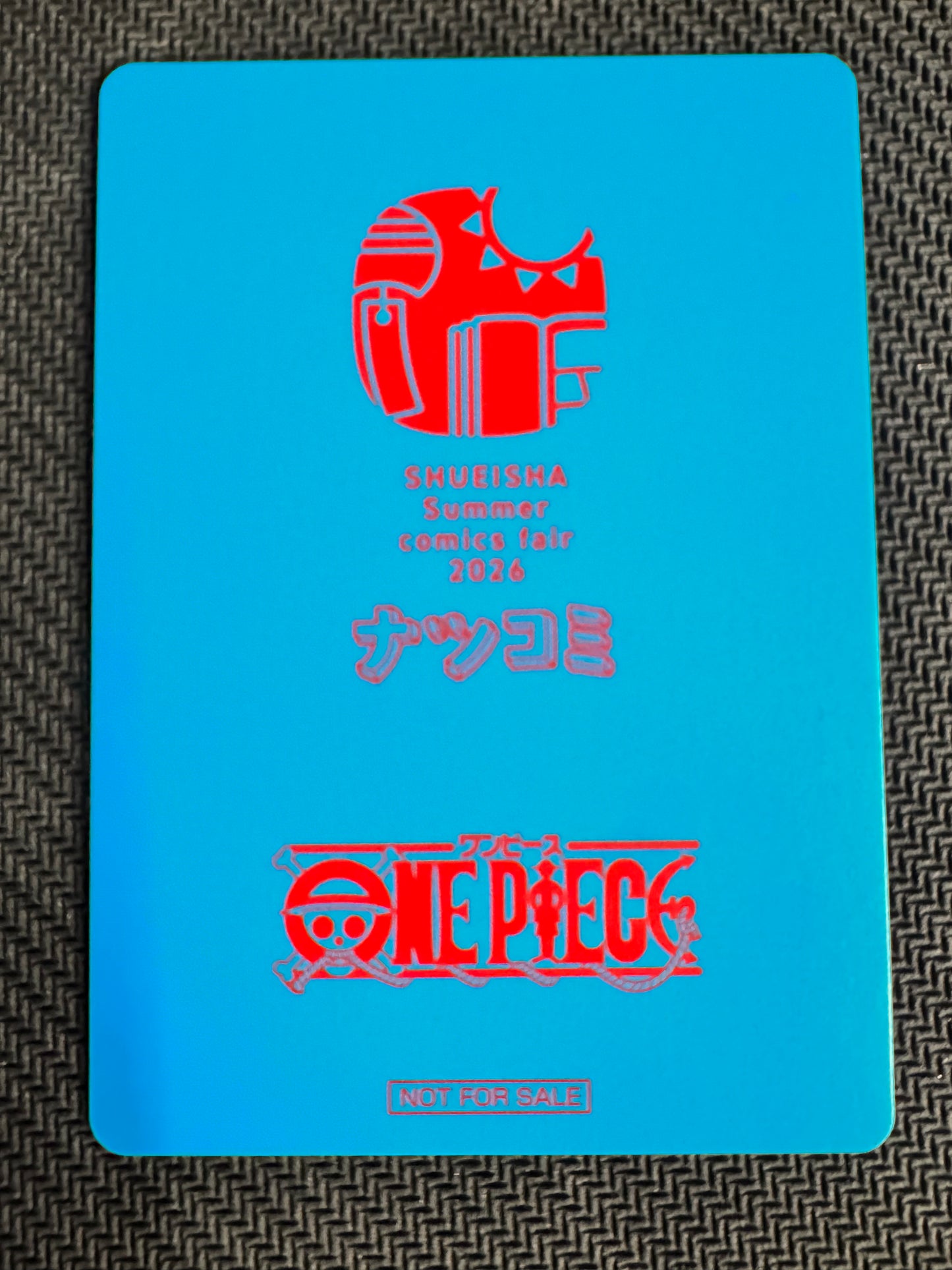 One Piece - Monkey D. Luffy (Watermelon / Anguria) - Shueisha NatsuComi MetaKira Promo Card JP Firmata da Eiichiro Oda