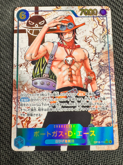 One Piece TCG - Portgas.D.Ace OP13-119 SEC (Alternate Art) JP - Carrying On His Will