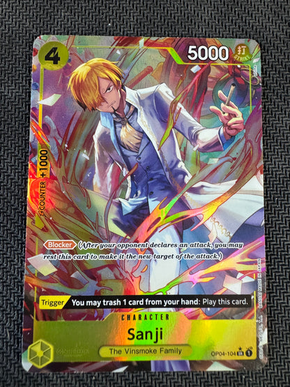 One Piece TCG - Sanji OP04-104 SR (Alternate Art) EN - Kingdoms of Intrigue (OP-04)
