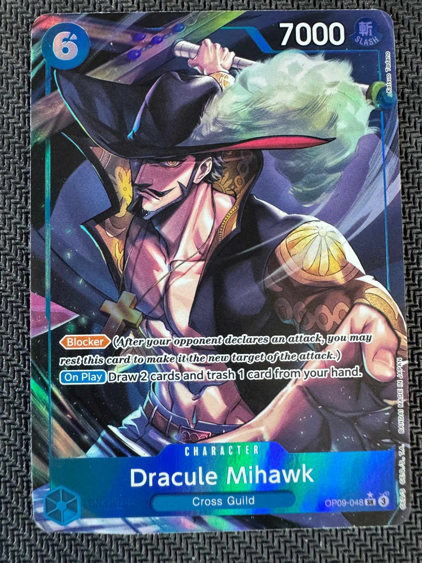 One Piece TCG - Dracule Mihawk OP09-048 SR (Alternate Art) EN - The Four Emperors (OP-09)