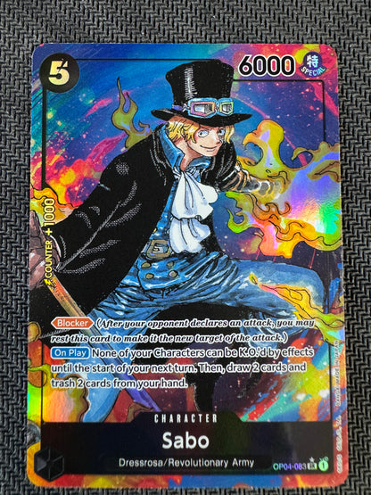 One Piece TCG - Sabo OP04-083 SR (Alternate Art) EN - Kingdoms of Intrigue (OP-04)