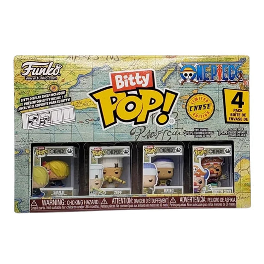 Funko Bitty Pop! One Piece: Sanji 4-Pack (con Mystery Figure Buggy The Clown - Hyper Rare)