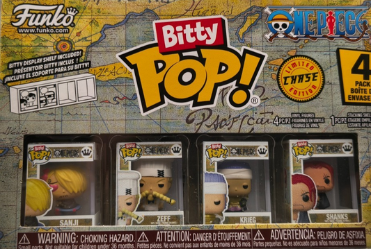 Funko Bitty Pop! One Piece: Sanji 4-Pack (con Mystery Figure Shanks)